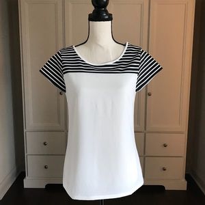 Black and White Stripe Top